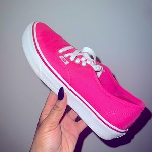 Authentic Neon Pink Unisex Vans